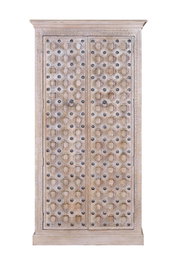 GINER Y COLOMER Armoire en bois de manguier finition naturel